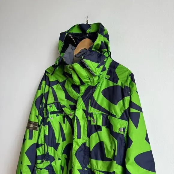 Vintage Y2K BONFIRE SNOWBOARDING Blur Winter Ski Jacket - Mens - Picture 4 of 10